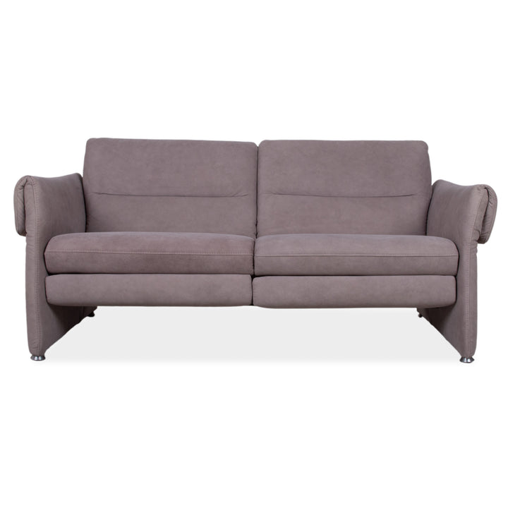 Himolla Stoff Zweisitzer Grau Blau manuelle Funktion Sofa Couch