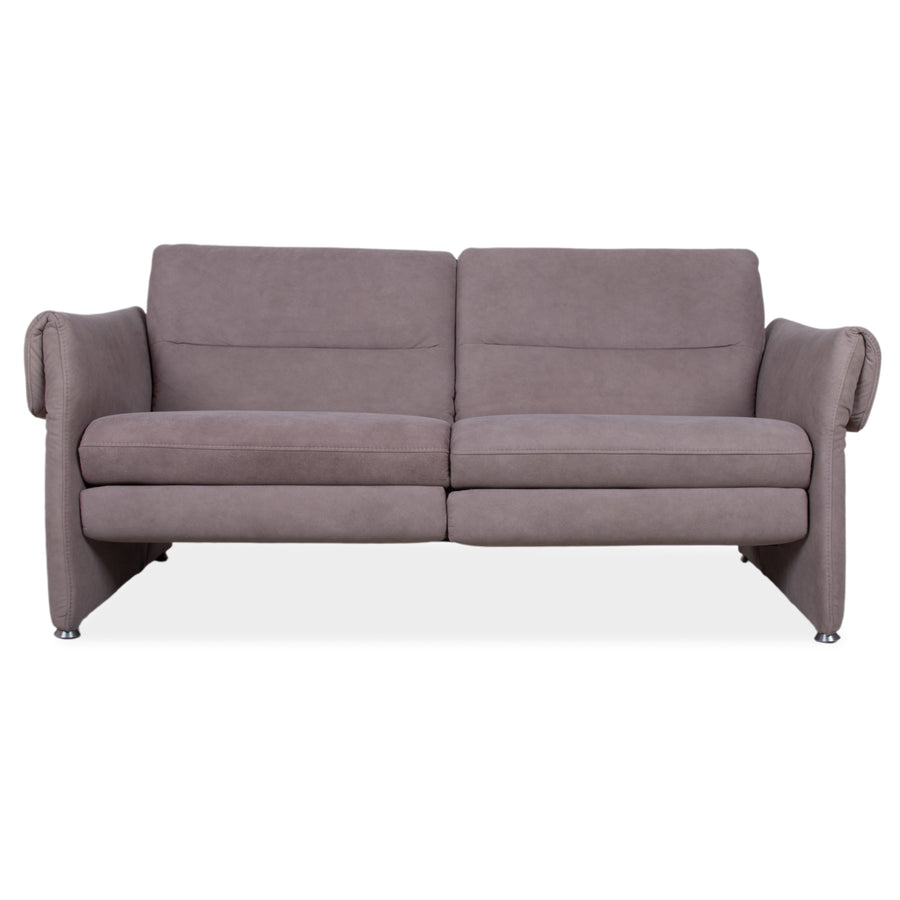 Himolla Stoff Zweisitzer Grau Blau manuelle Funktion Sofa Couch