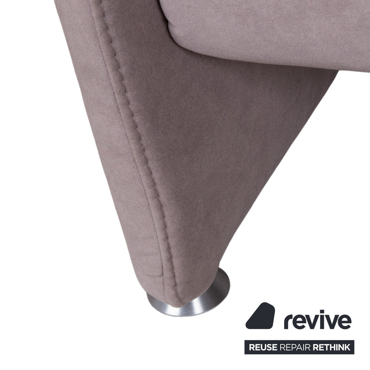 Himolla Stoff Zweisitzer Grau Blau manuelle Funktion Sofa Couch