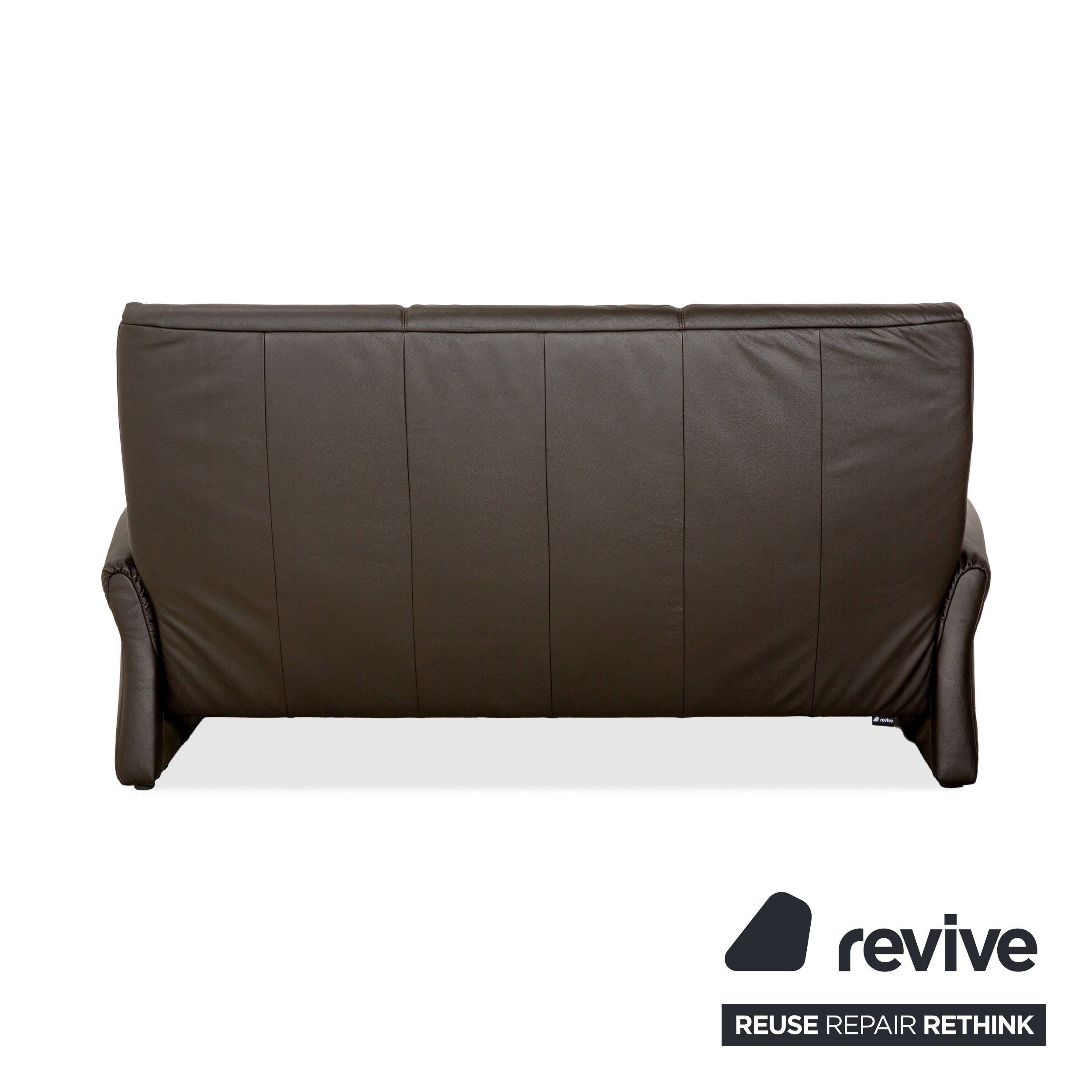Himolla TANGRAM Leather Three-Seater Grey Brown Coffee Sofa Couch
