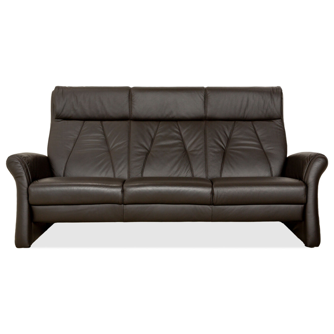Himolla TANGRAM Leder Dreisitzer Grau Braun Kaffee Sofa Couch