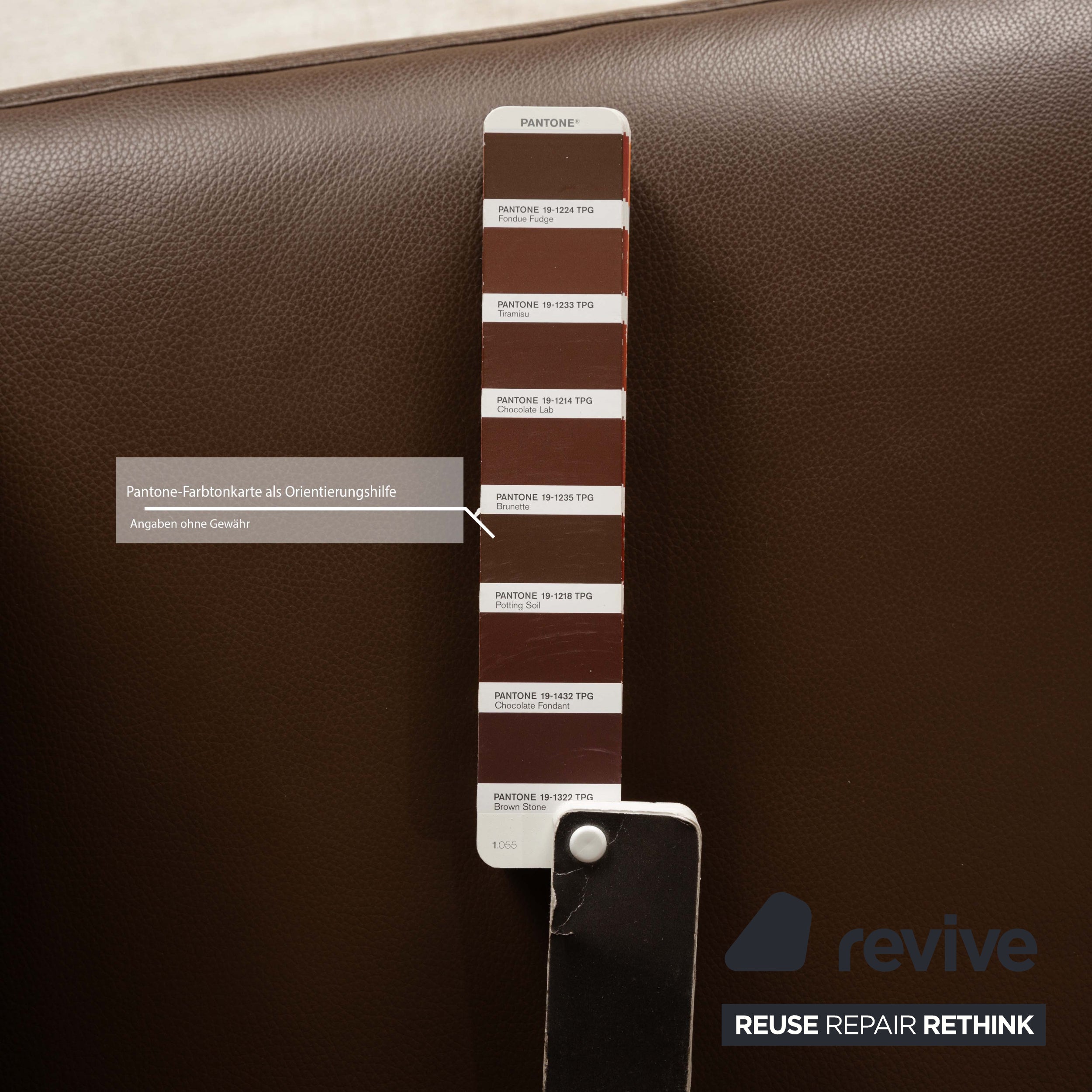 Himolla Tangram Leder Zweisitzer Braun Sofa Couch