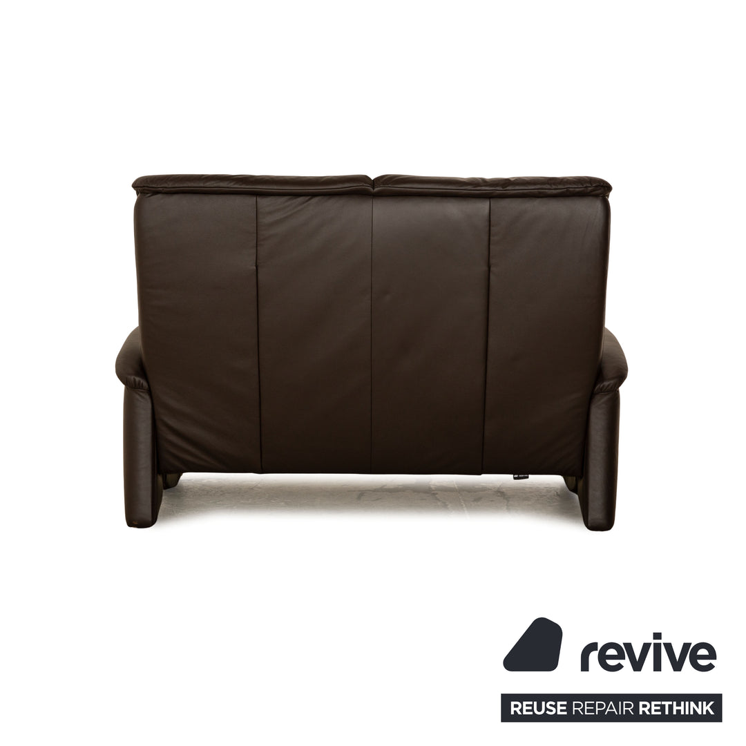 Himolla TANGRAM Relax Leather Two-Seater Brown Sofa Couch