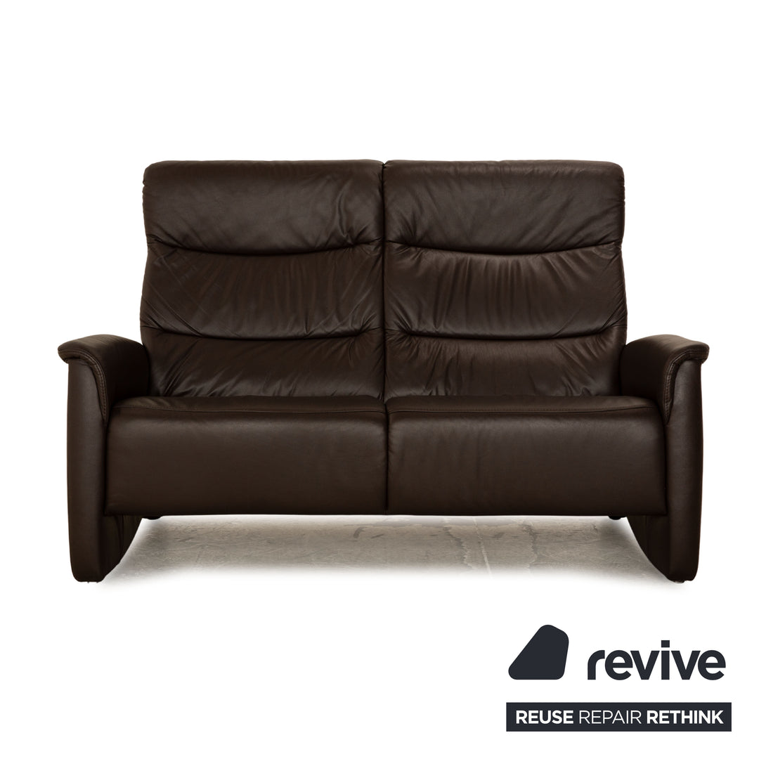Himolla TANGRAM Relax Leder Zweisitzer Braun Sofa Couch
