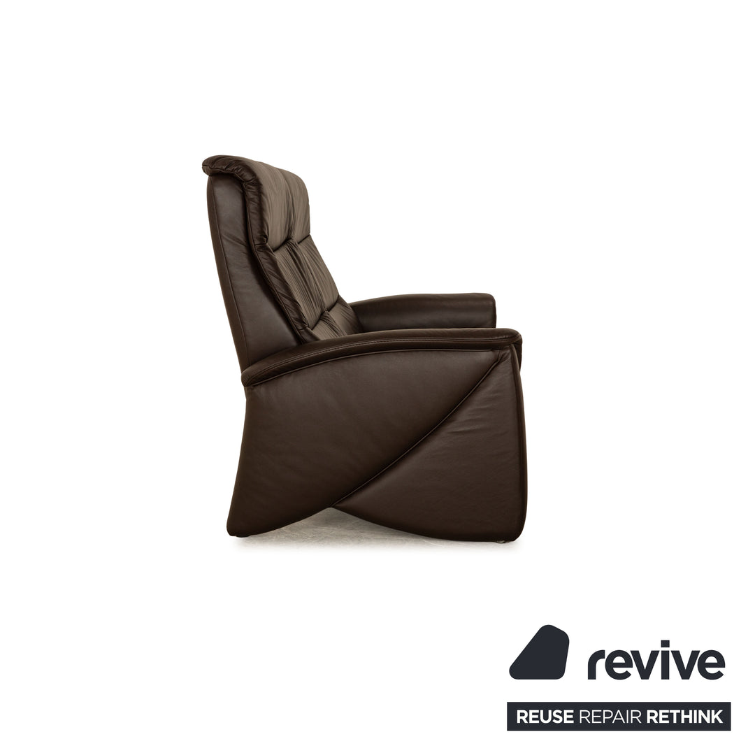 Himolla TANGRAM Relax Leder Zweisitzer Braun Sofa Couch