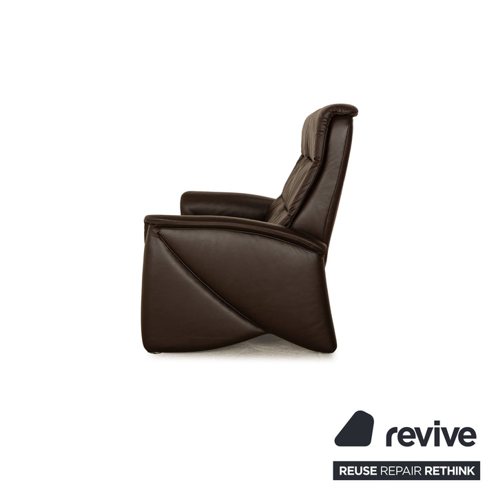 Himolla TANGRAM Relax Leder Zweisitzer Braun Sofa Couch