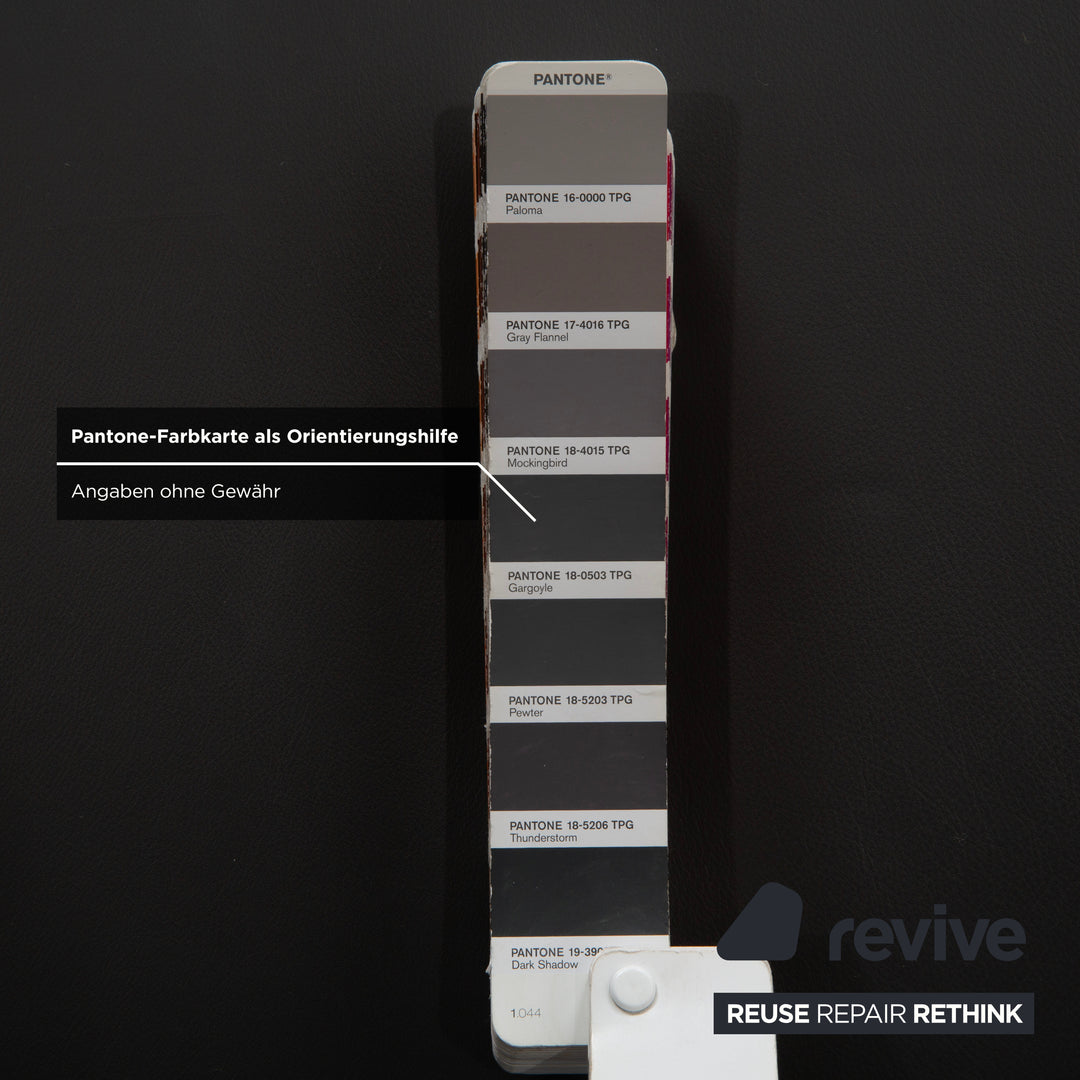 Canapé électrique trois places Himolla Trapez en cuir gris