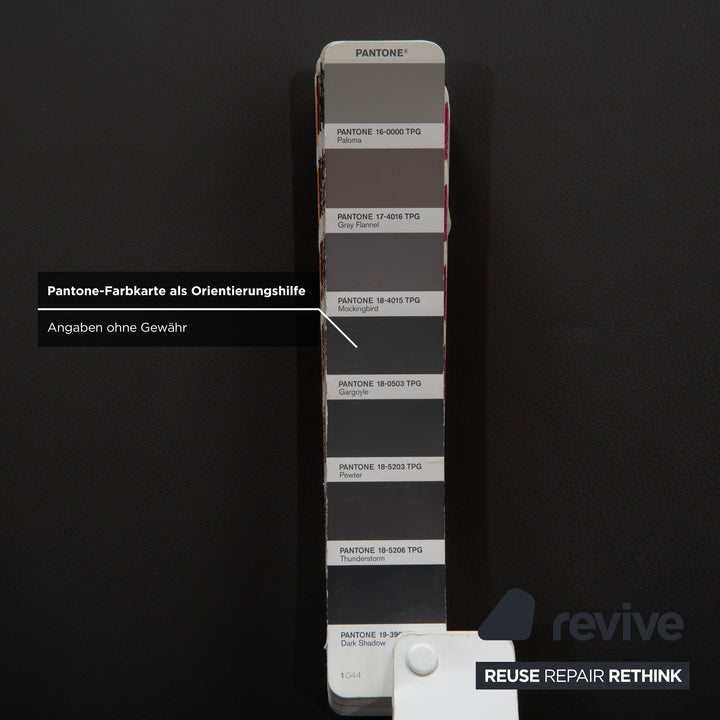 Canapé électrique trois places Himolla Trapez en cuir gris