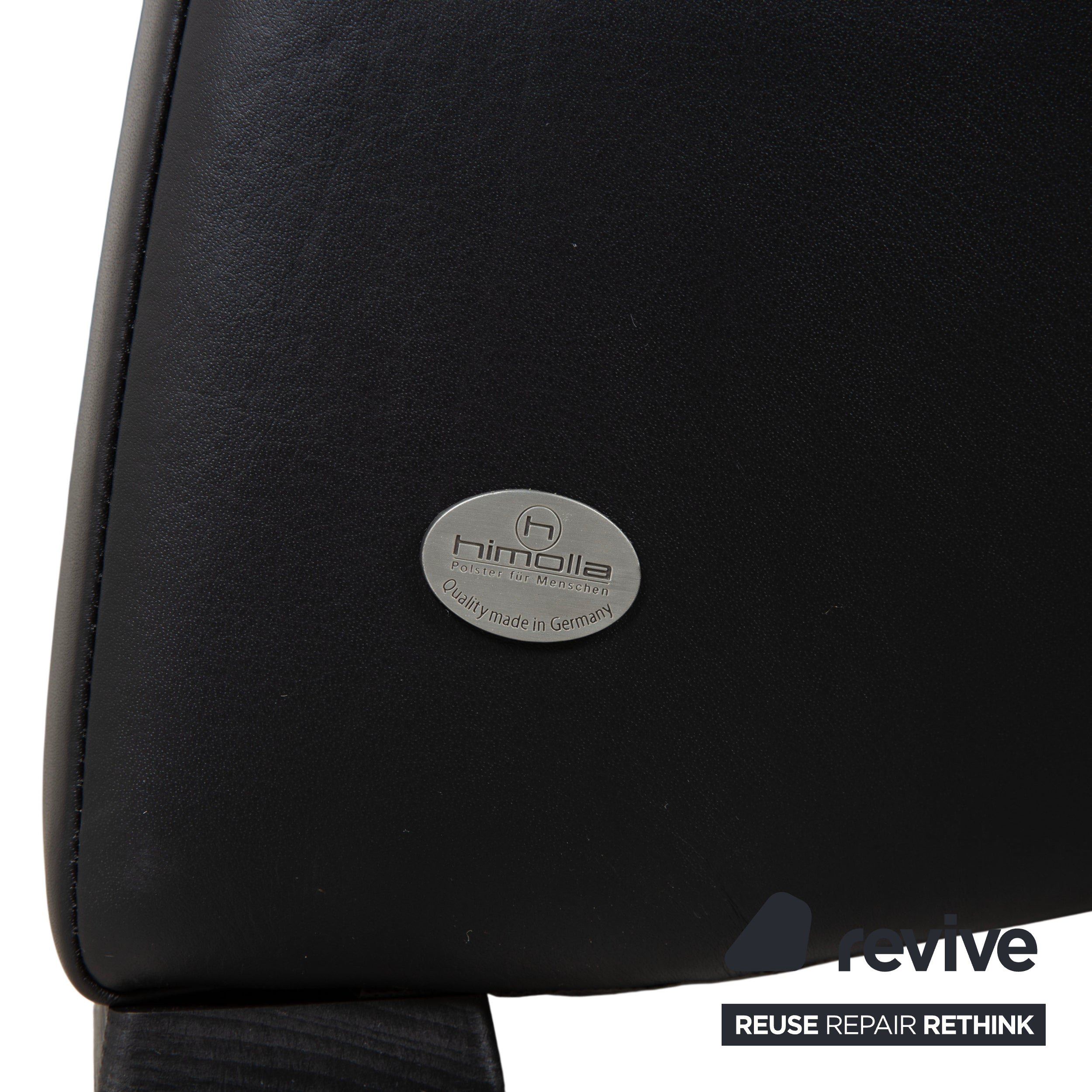 Himolla Trapez Leather Three-Seater Home Cinema Black Manual Function