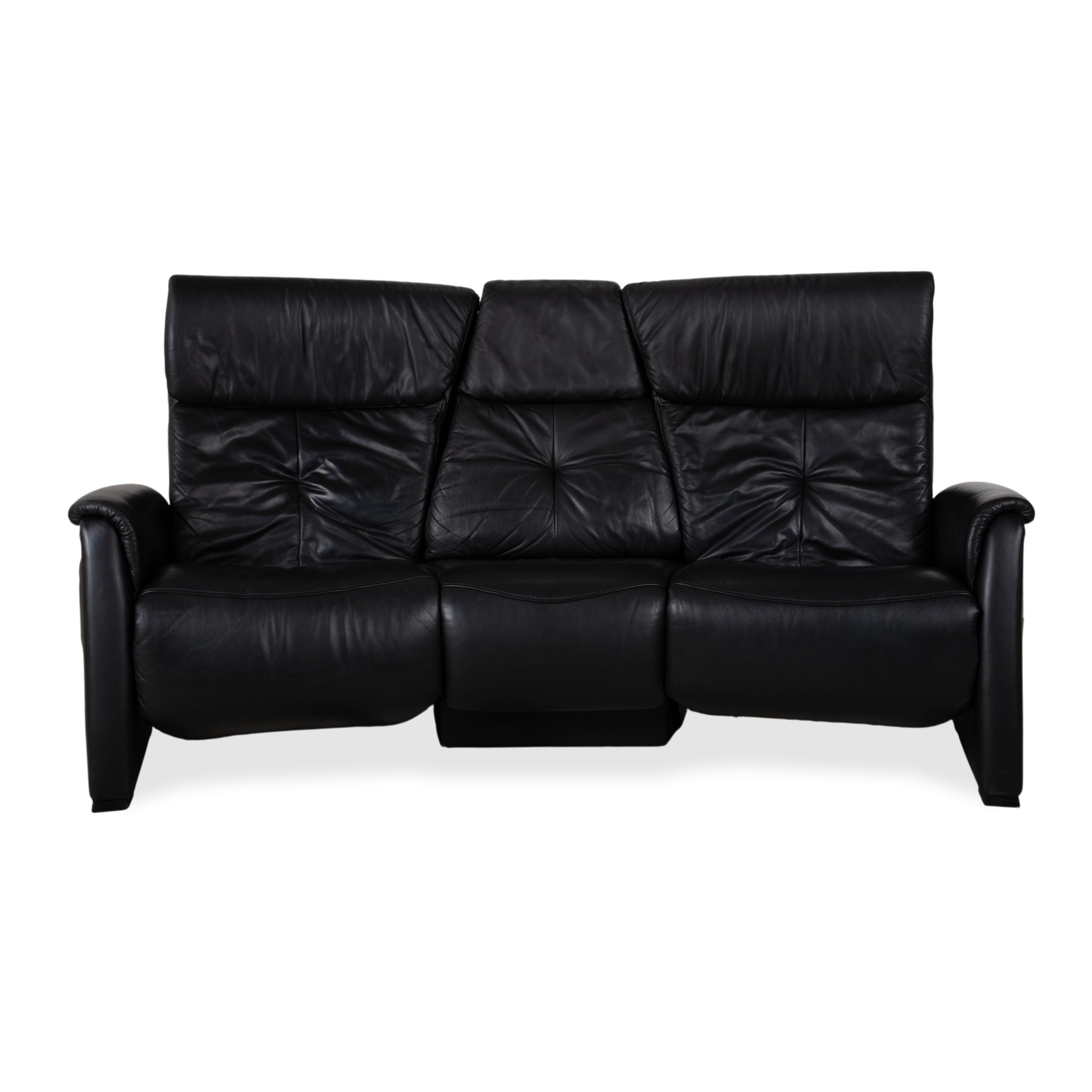 Himolla Trapez Leather Three-Seater Home Cinema Black Manual Function