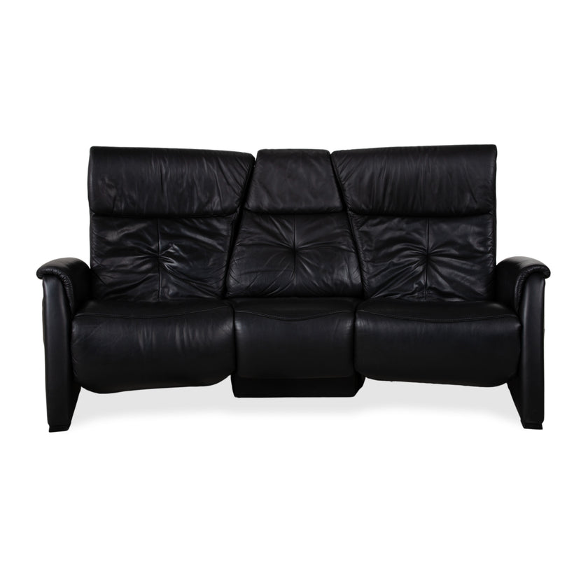 Himolla Trapez Leather Three-Seater Home Cinema Black Manual Function