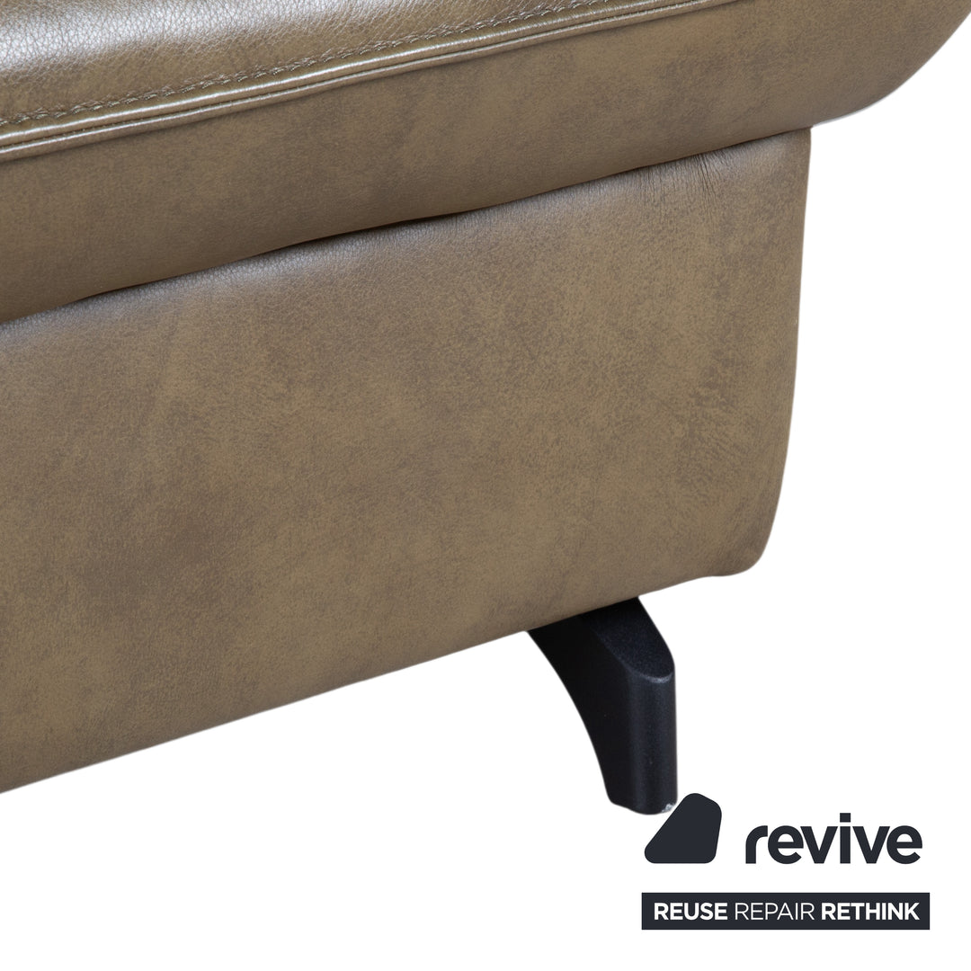 Himolla Velden 8372 Leder Ecksofa Grün manuelle Funktion Sofa Couch