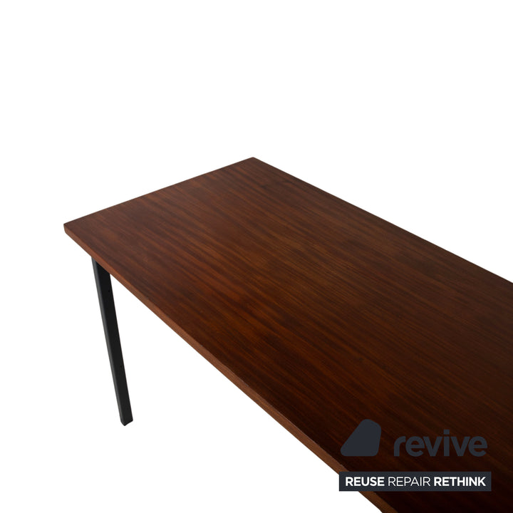 Holzäpfel Holz Schreibtisch Braun Teak Bauhaus Schubladen