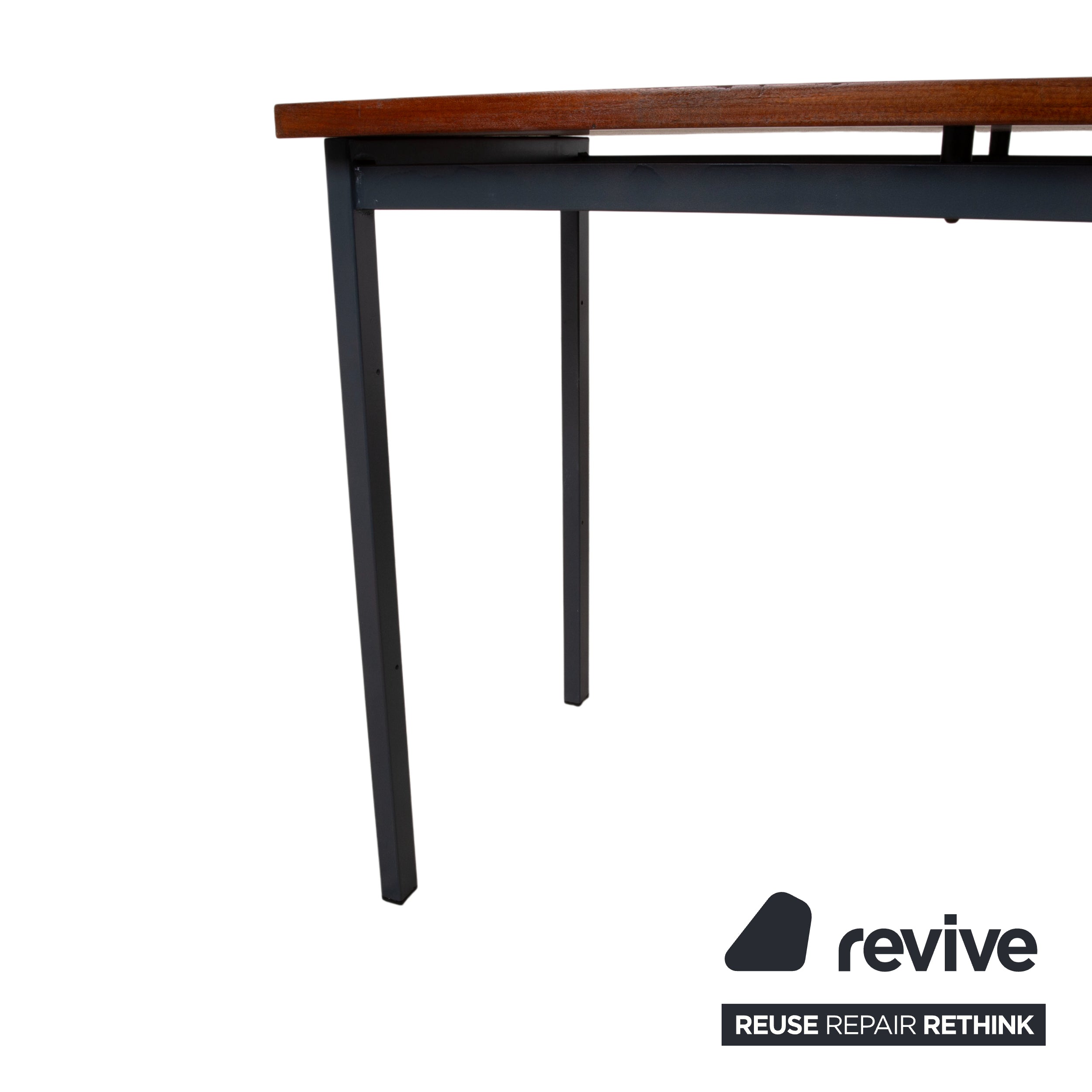 Holzäpfel Holz Schreibtisch Braun Teak Bauhaus Schubladen