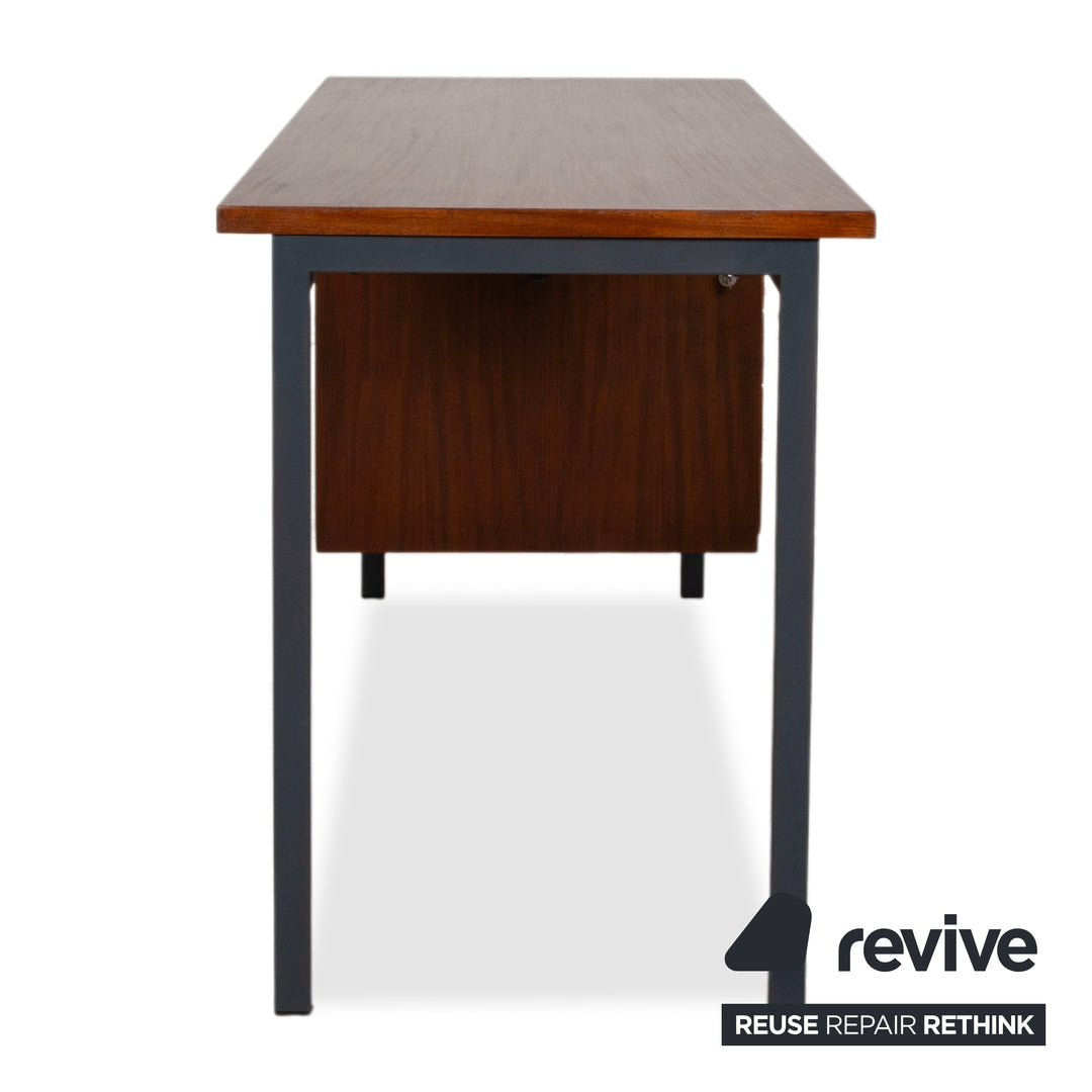 Holzäpfel Holz Schreibtisch Braun Teak Bauhaus Schubladen