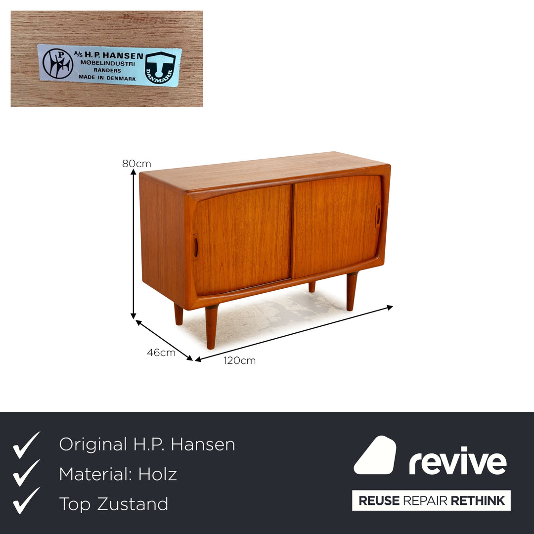 HP Hansen Wooden Sideboard Brown Teak Vintage