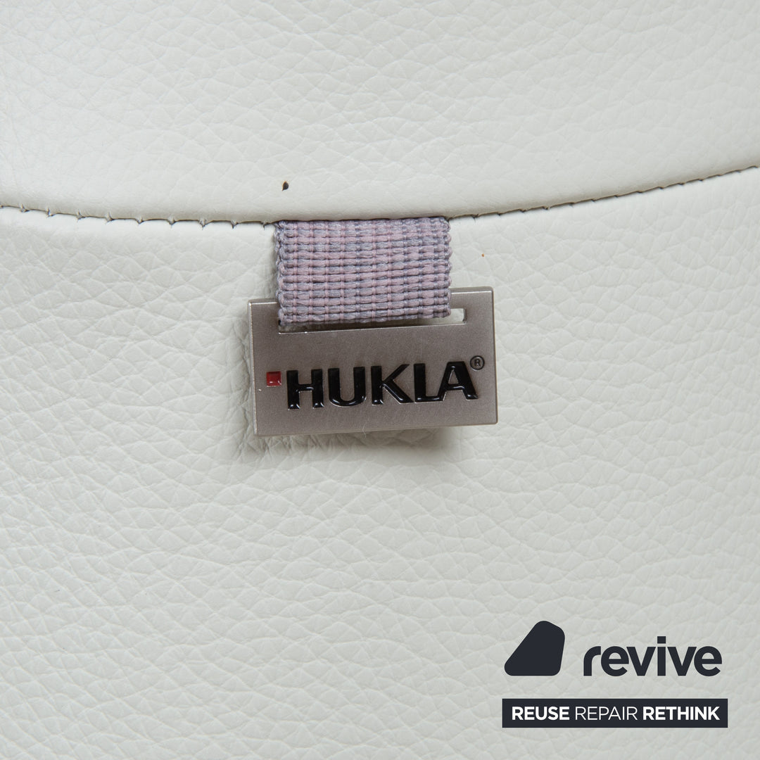 Hukla Cosy Relax Leder Sessel Creme Weiß elektrische Funktion Relaxfunktion