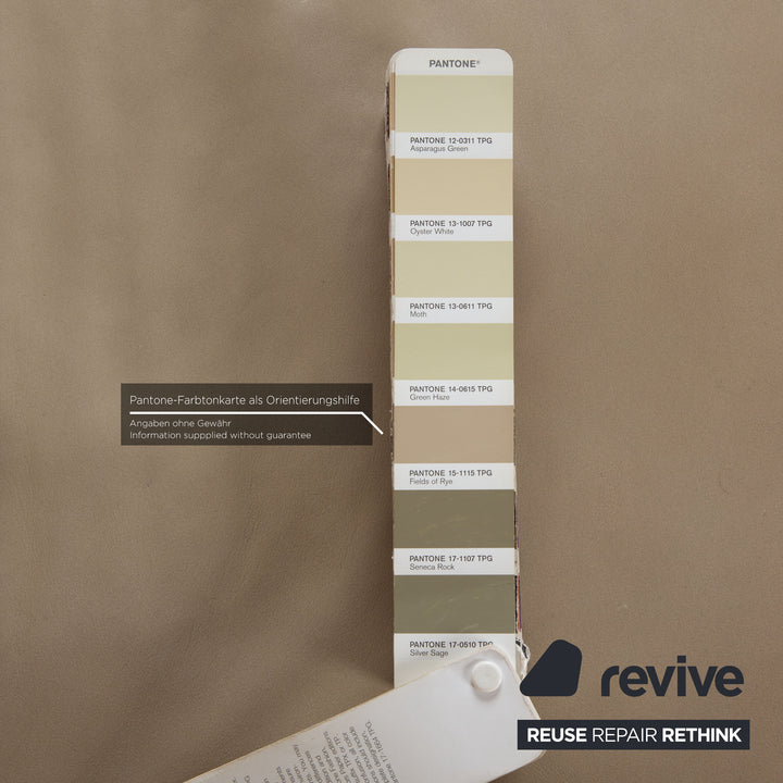 Hukla Davino Leather Corner Sofa Cream Grey Electronic &amp; Manual Function Sofa Couch