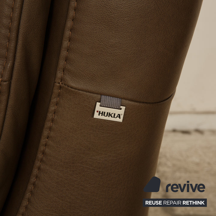 Hukla leather armchair brown