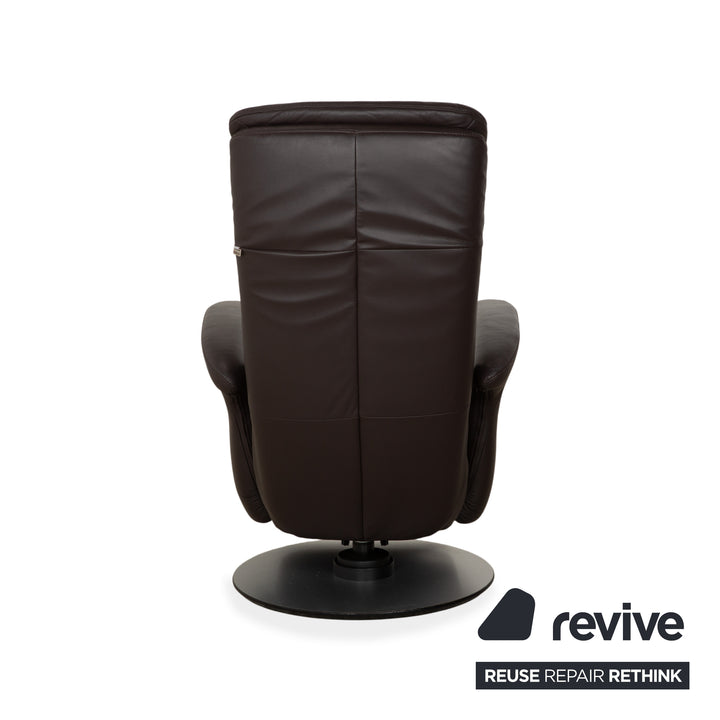 Hukla Leather Armchair Brown Manual Function