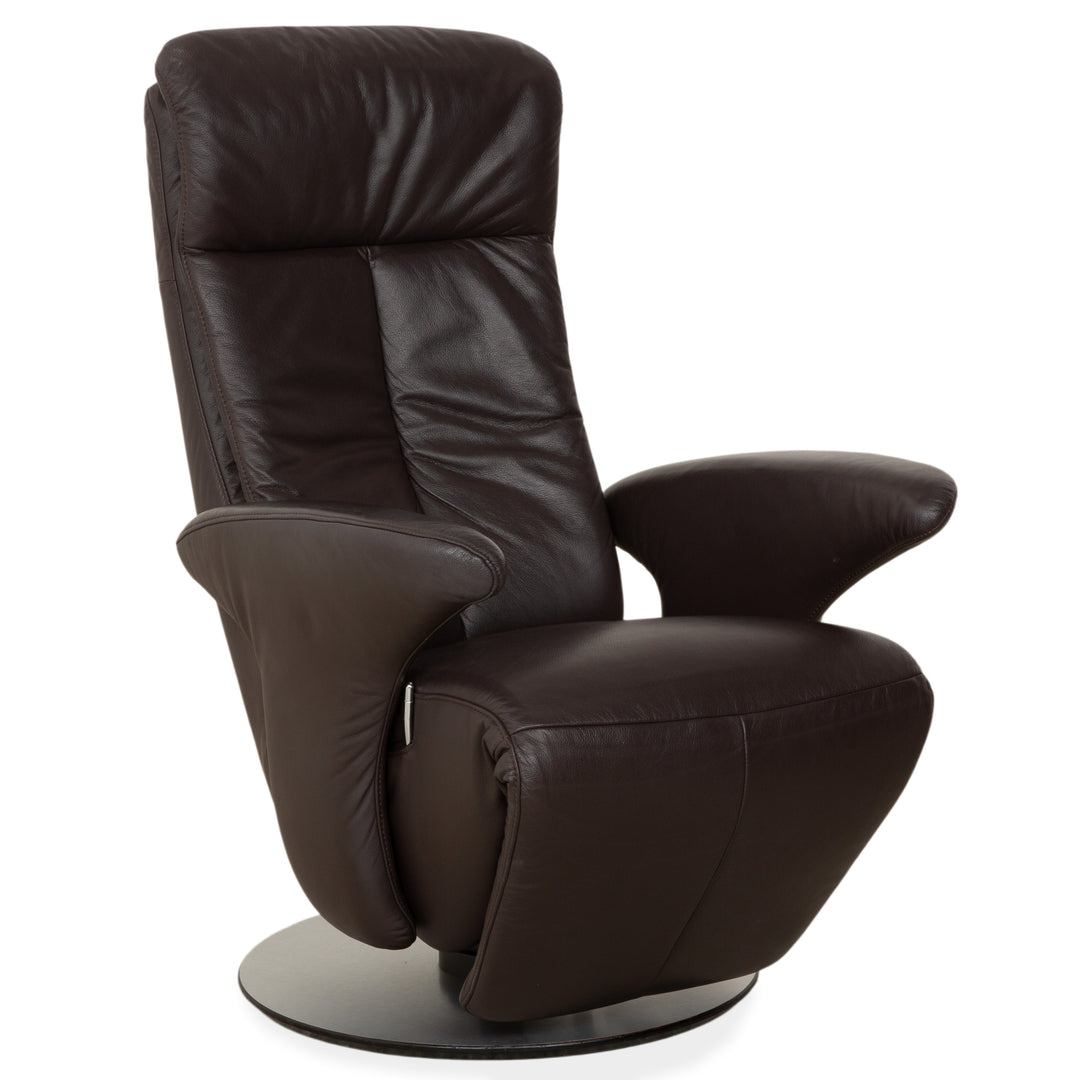 Hukla Leather Armchair Brown Manual Function
