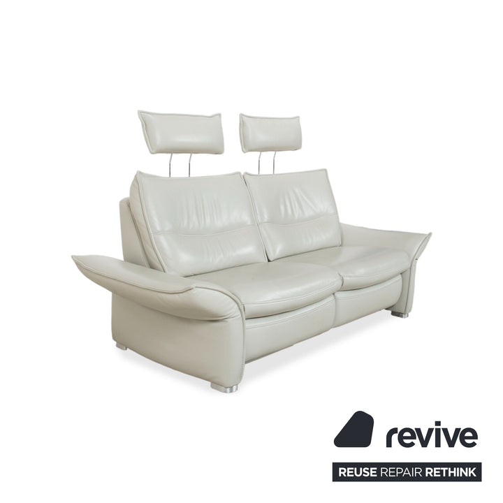 Hukla Leather Two-seater Grey Electric Function Sofa Couch