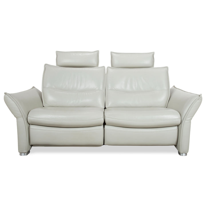 Hukla Leather Two-seater Grey Electric Function Sofa Couch