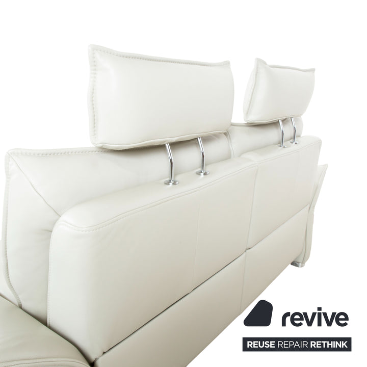 Hukla Leather Two-seater Grey Electric Function Sofa Couch