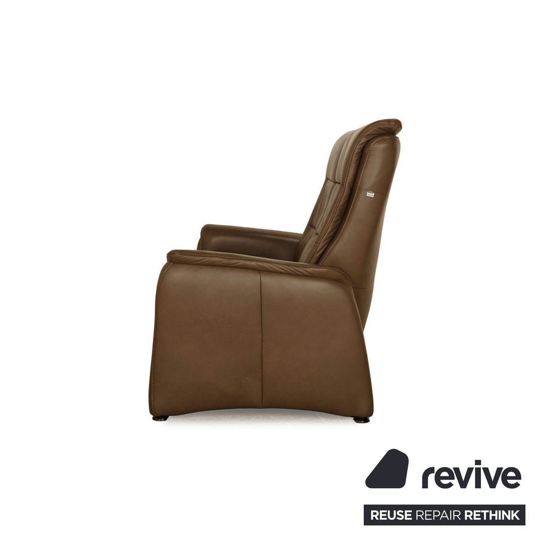 Hukla Leather Two-Seater Brown