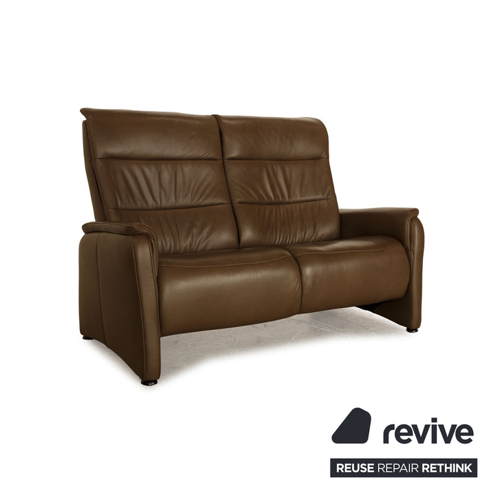 Hukla Leather Two-Seater Brown