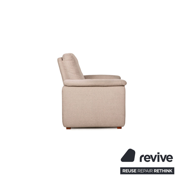HUKLA fabric armchair beige