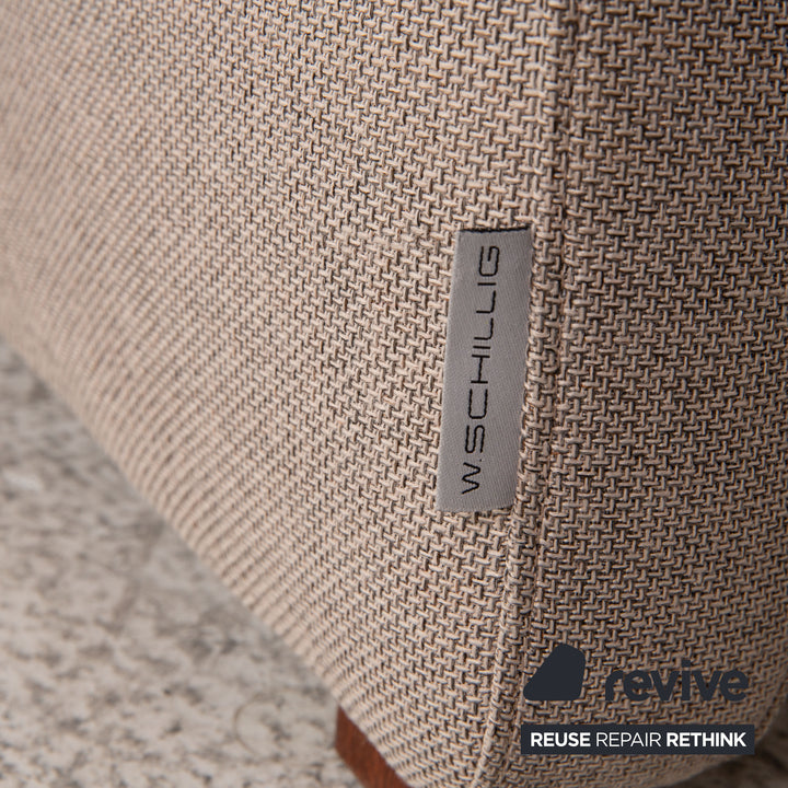 HUKLA fabric armchair set beige