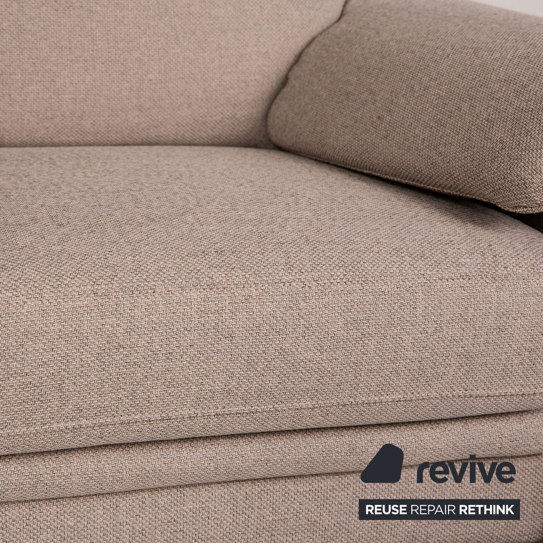 HUKLA fabric armchair set beige