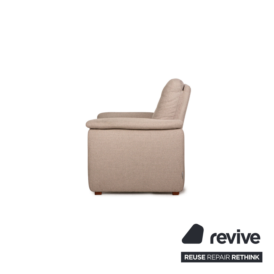 HUKLA fabric armchair set beige