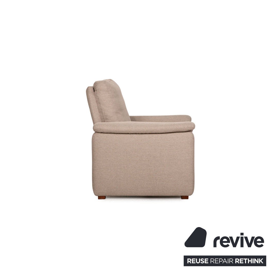 HUKLA fabric sofa set beige three-seater armchair sofa