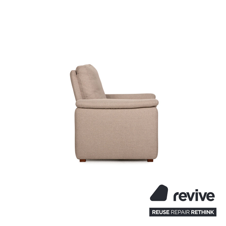 HUKLA fabric sofa set beige three-seater armchair sofa