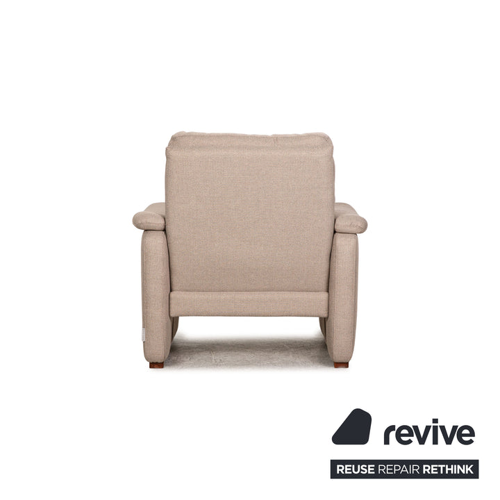 HUKLA fabric sofa set beige three-seater armchair sofa