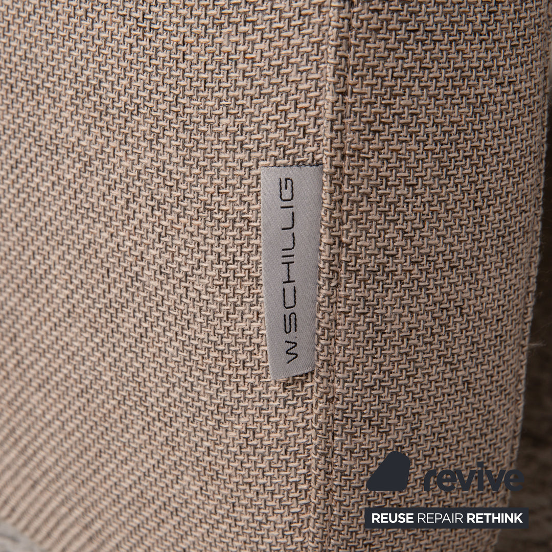 HUKLA fabric sofa set beige three-seater armchair sofa