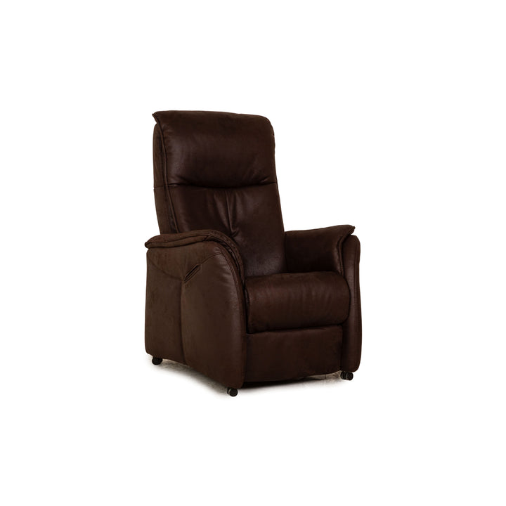 Hukla TL 1417 fabric armchair brown dark brown electric function