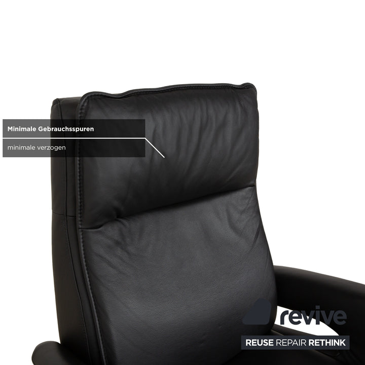Hukla XL MIR XLI Leder Sessel Schwarz elektr. Funktion