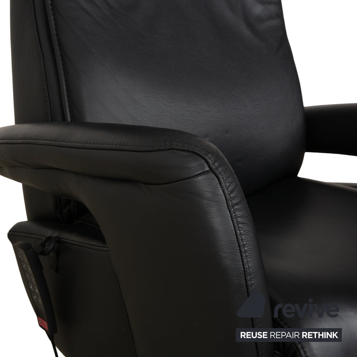 Hukla XL MIR XLI Leder Sessel Schwarz elektr. Funktion