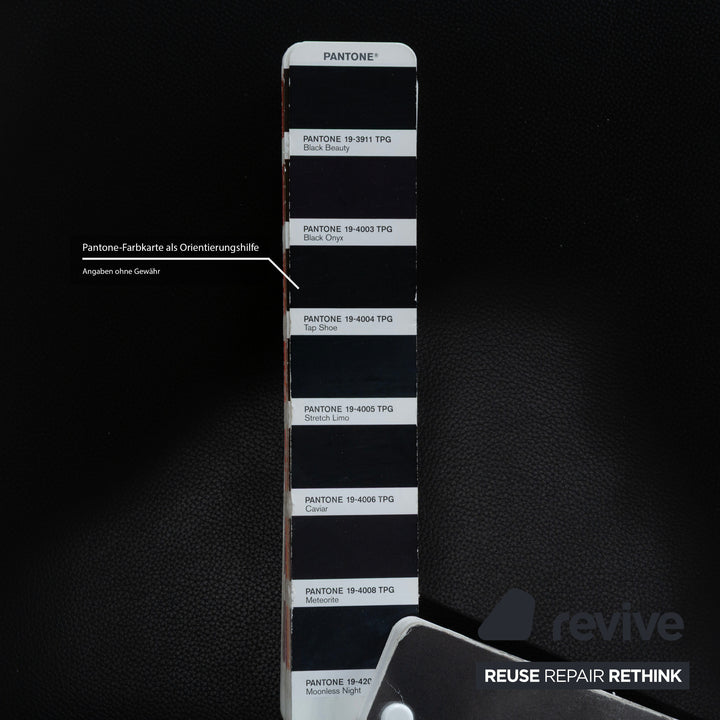 hülsta 6-seater leather chair set black D2