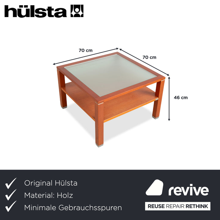 Hülsta side table, wood, brown