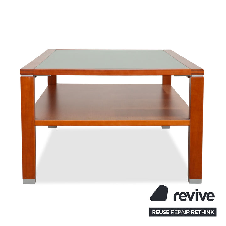 Hülsta Couchtisch Holz Braun Glas