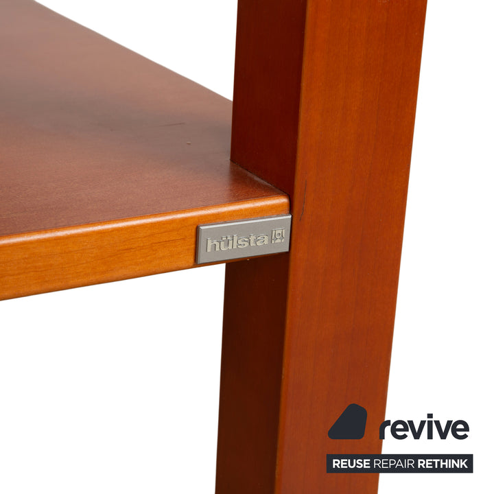 Table basse Hülsta, bois marron, verre