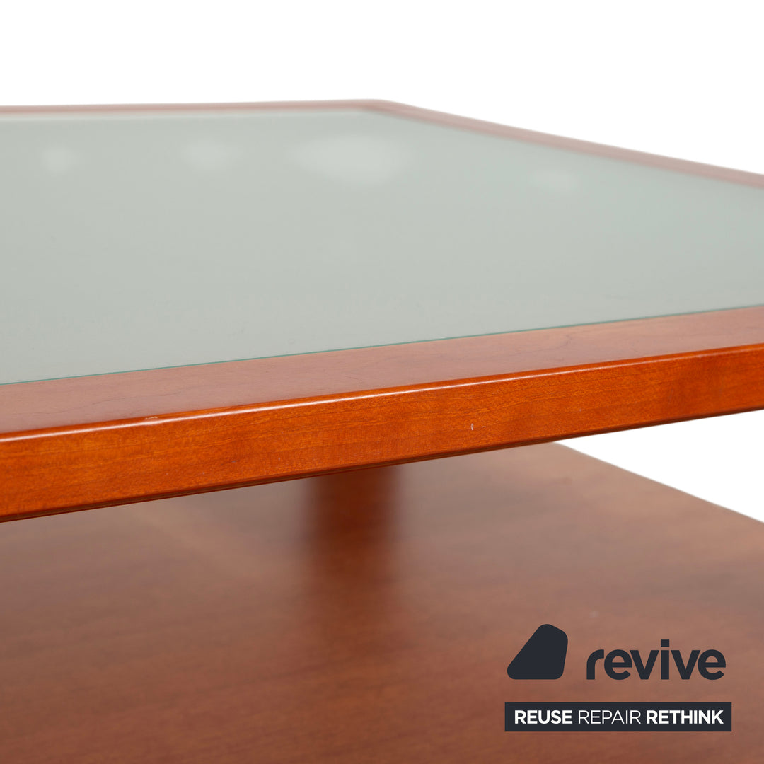 Hülsta Couchtisch Holz Braun Glas