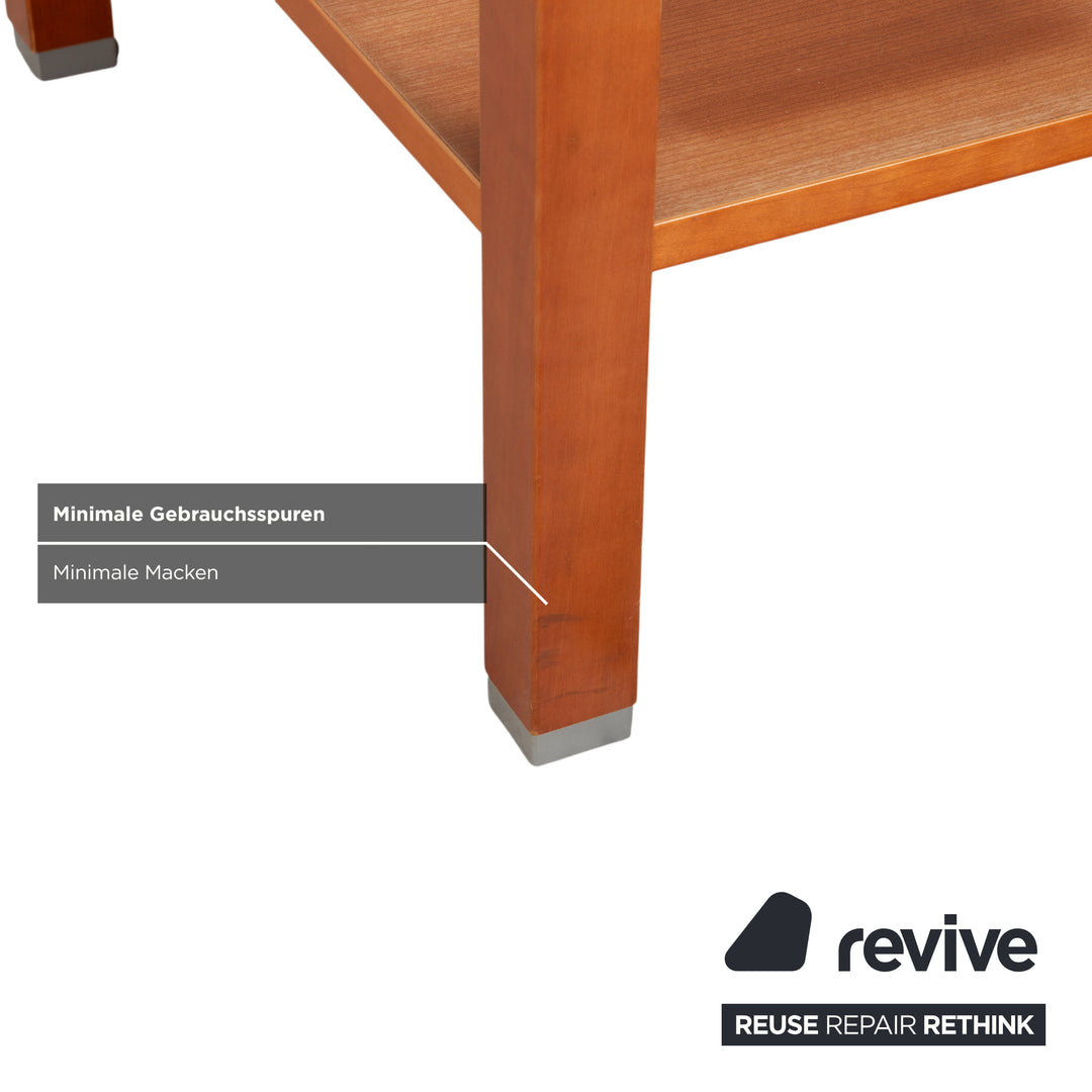 Hülsta Couchtisch Holz Braun Glas