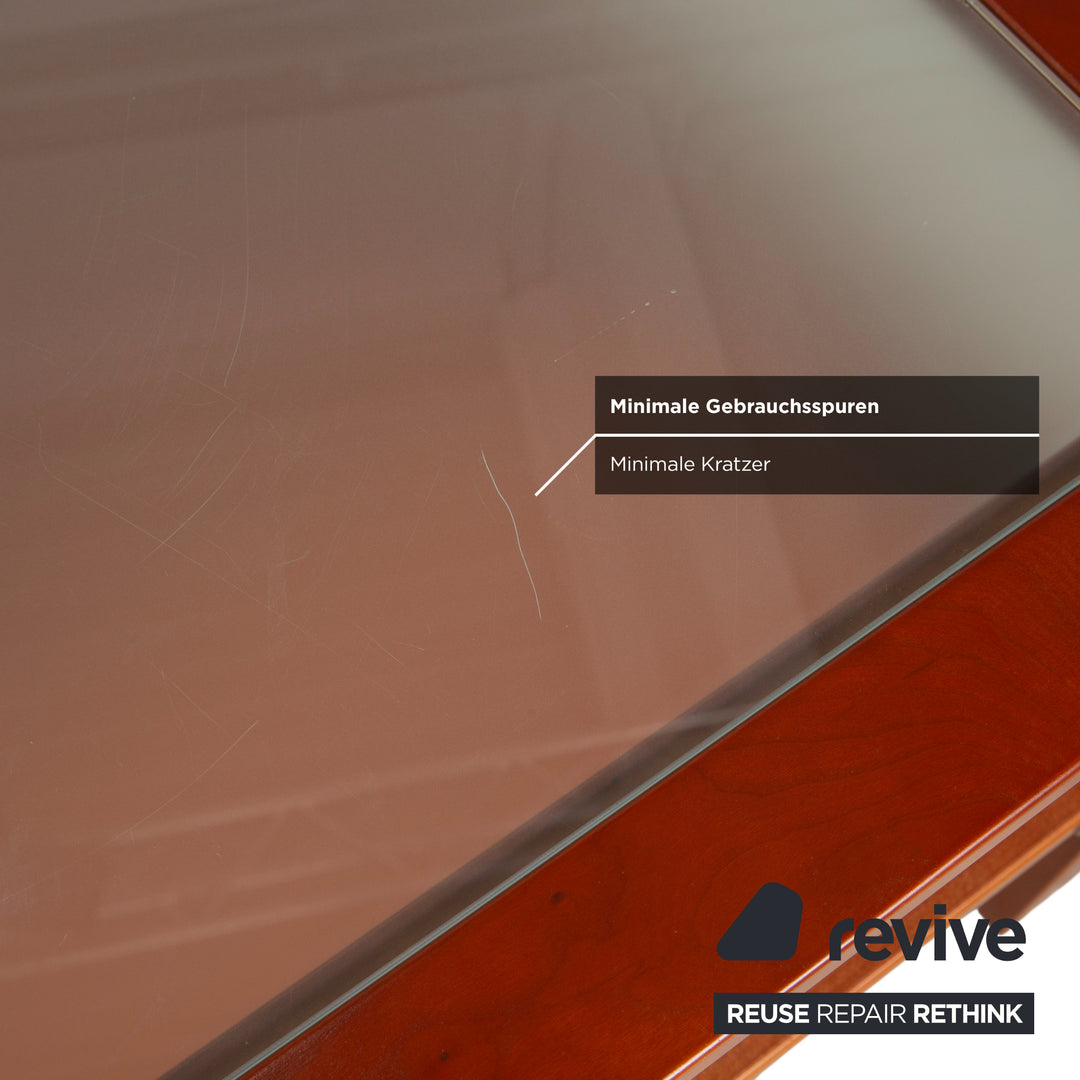 Hülsta Couchtisch Holz Braun Glas