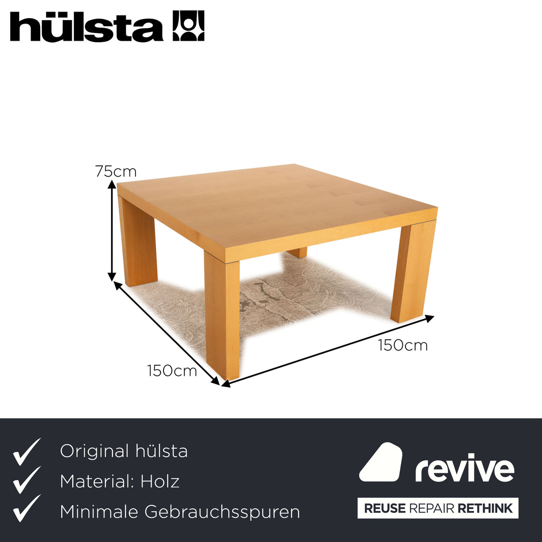 Hülsta dining table maple wood brown 150 x 150 cm