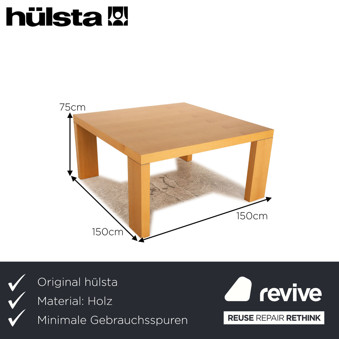 Hülsta Esstisch Ahorn Holz Braun 150 x 150 cm